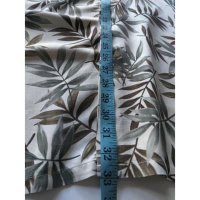 VTG. Nautica Hawaiian Leaf Button Front Shirt Short Sleeve Silk White Size XXL - Thumbnail 9