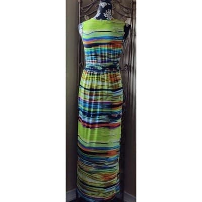 Mlle Gabrielle Sleeveless Maxi Dress Size M - Thumbnail 2