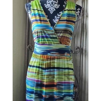 Mlle Gabrielle Sleeveless Maxi Dress Size M - Thumbnail 10