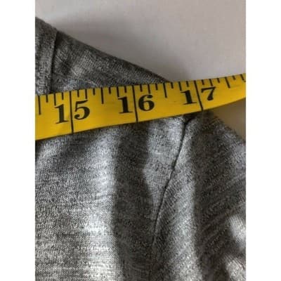 Madewell Women's Top Scoop Neck Short Sleeve 100% Viscose Gray Size Medium - Thumbnail 6