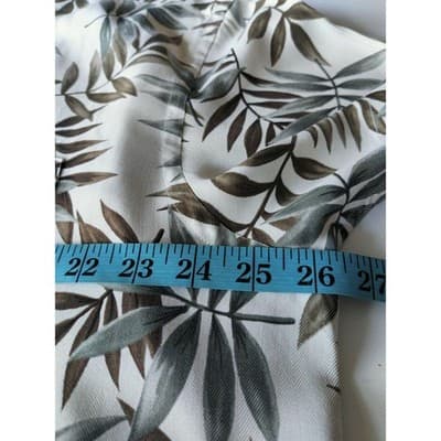 VTG. Nautica Hawaiian Leaf Button Front Shirt Short Sleeve Silk White Size XXL - Thumbnail 7