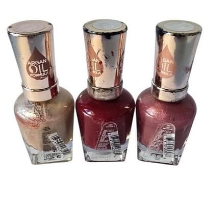 Sally Hansen Color Therapy Nail Polish Trio Argan Oil Formula 200 270 191 - Thumbnail 2