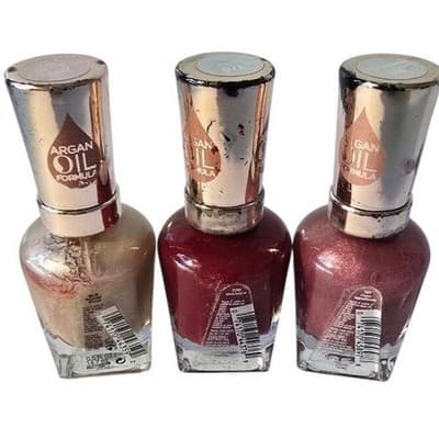 Sally Hansen Color Therapy Nail Polish Trio Argan Oil Formula 200 270 191 - Image 1