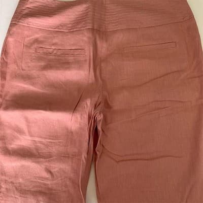 Apt. 9 Women's Stretch Pants Size 4 Pink Straight-Leg Casual - Thumbnail 3