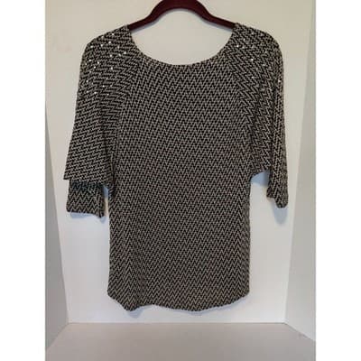 Womens SJS Knit Top Stud Detail on Shoulds and Sleeves Sz M - Thumbnail 11
