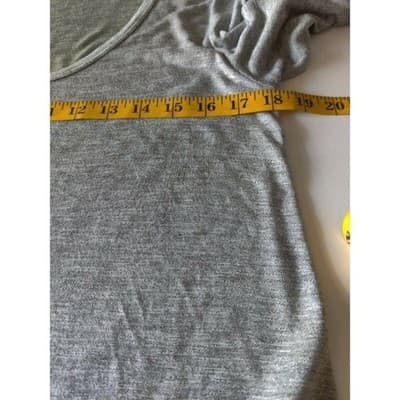 Madewell Women's Top Scoop Neck Short Sleeve 100% Viscose Gray Size Medium - Thumbnail 11