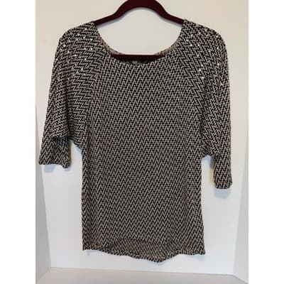 Womens SJS Knit Top Stud Detail on Shoulds and Sleeves Sz M - Image 1