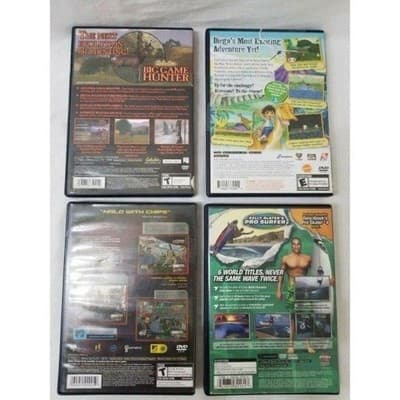 PS2 Lot Of 4 Games: Cabelas Big Game, Stacked, Pro Surfer, Great Dinosaur Rescue - Thumbnail 2
