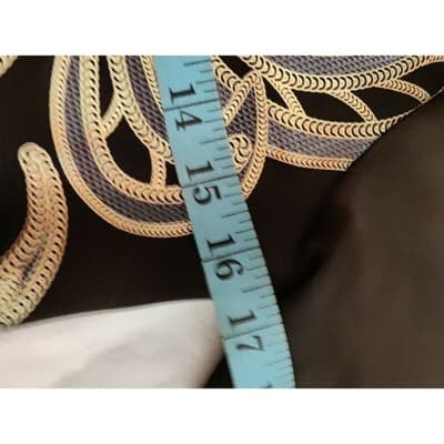 Mezzanine Black Gold Blue Geometric Print Sheath Dress Size L - Thumbnail 6