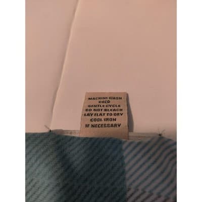 Diana Belle Womens Teal Plaid Rhinestone Accent Short Sleeve Blouse Top Large - Thumbnail 5