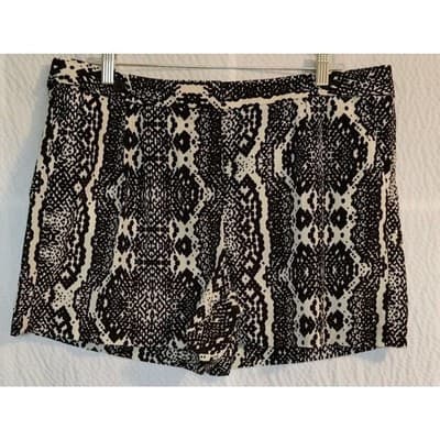Womens LOFT Shorts Black and White Size 14 - Thumbnail 8