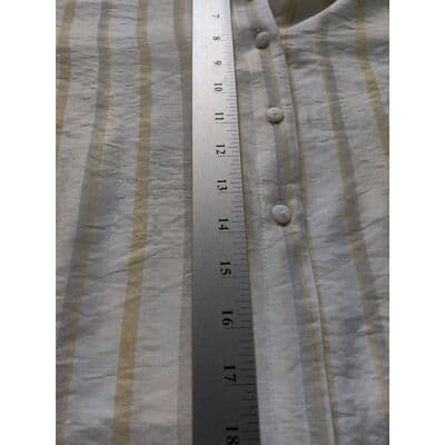 NEW Lunik Button Down Tie Blouse Medium - Thumbnail 9