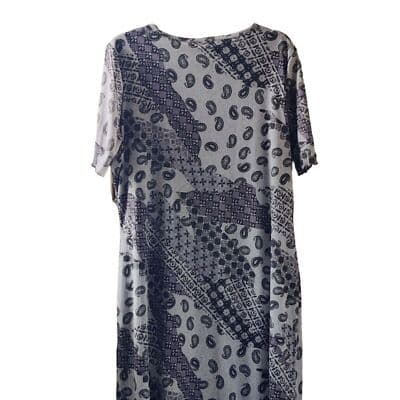 VTG. Women Expressions Maxi Dress Gray Size XL - Thumbnail 8