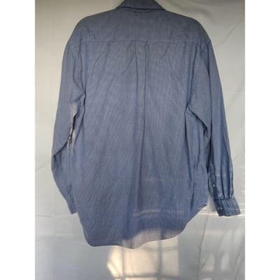 Vintage TOMMY HILFIGER Blue Long Sleeve Check Shirt Mens M - Thumbnail 11