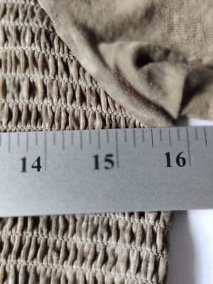 VTG. Rewash Juniors Large Boho Green Smocked Flutter Sleeve High Low Burnout Top - Thumbnail 11