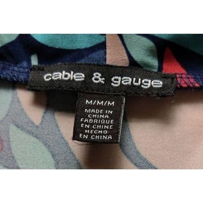 Women Cable & Gauge Multi Color Blouse Med. - Thumbnail 3