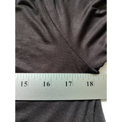 NWT Free to Live Long Sleeve Mini Smock Black Dress M - Thumbnail 7