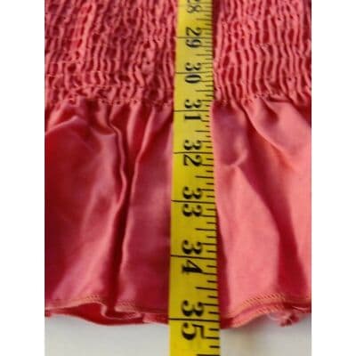 VTG. NWT Blue Blush Elastic Body Ruffle Hem Sleeveless Dress Pink Womens Large - Thumbnail 10