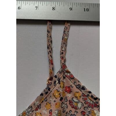 Women Nine Bird Sexy Floral Print Tops V-Neck Fresh Chiffon Sleeveless Camisole - Thumbnail 6