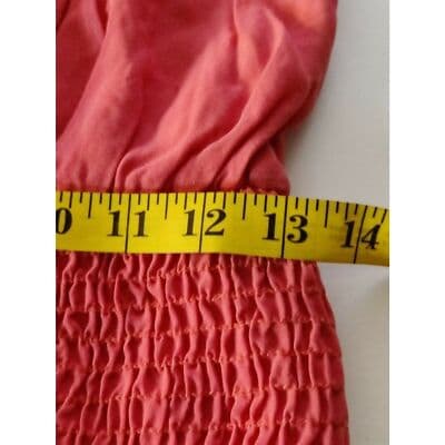 VTG. NWT Blue Blush Elastic Body Ruffle Hem Sleeveless Dress Pink Womens Large - Thumbnail 9