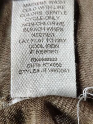 VTG. Rewash Juniors Large Boho Green Smocked Flutter Sleeve High Low Burnout Top - Thumbnail 7