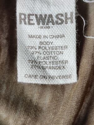 VTG. Rewash Juniors Large Boho Green Smocked Flutter Sleeve High Low Burnout Top - Thumbnail 8