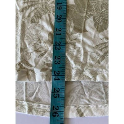 Palm Grove Women's 1X Beige Floral 3/4 Sleeve Scoop Neck Blouse Casual - Thumbnail 11