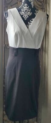 Vintage Sheri Martin Black and White work-a-day dress and jacket - Thumbnail 4