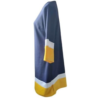 Kim Rogers Navy Multi Women Dress. Size M. New With Tags M - Thumbnail 4