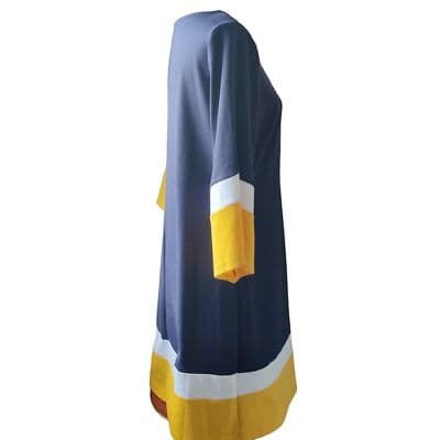 Kim Rogers Navy Multi Women Dress. Size M. New With Tags M - Thumbnail 2