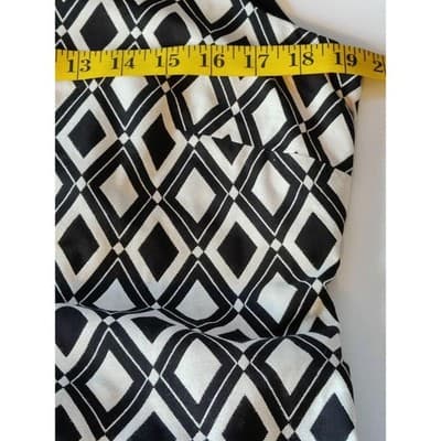 Worthington Womens Sheath Dress Multicolor Diamond Pockets Mini Sleeveless Size8 - Thumbnail 6