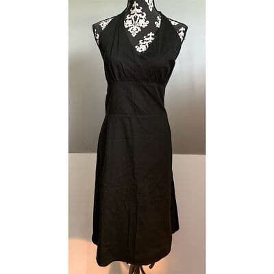 Jonathan Martin Studio Women's Black Halter A-Line Dress Size 14 - Thumbnail 2