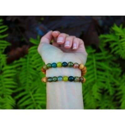 MED Healing Crystal Stone Bracelet Natural Jewelry, Gemstone Bracelet Womens - Thumbnail 2