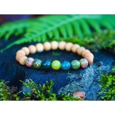 MED Healing Crystal Stone Bracelet Natural Jewelry, Gemstone Bracelet Womens - Thumbnail 3