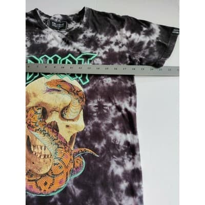 DVNT Clothing Skull Serpent Tie Dye Tee T-Shirt Short Sleeve Womens Mens Small - Thumbnail 3