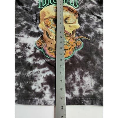 DVNT Clothing Skull Serpent Tie Dye Tee T-Shirt Short Sleeve Womens Mens Small - Thumbnail 4