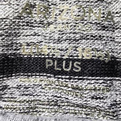 Arizona Jean Co Girls Plus Size L 14.5 16.5 Striped Long Sleeve Sequin Star Top - Thumbnail 3