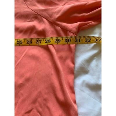 Women's Avenue Orange Long Sleeve Button-Up Shirt Size M Casual - Thumbnail 5