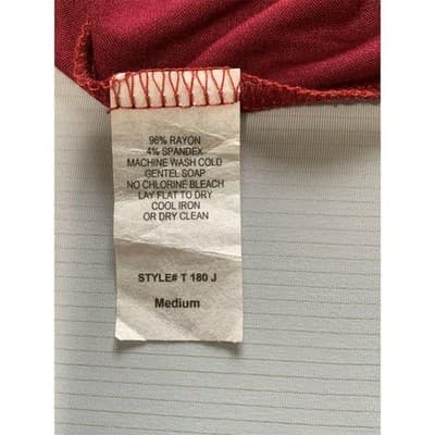 Shop The Trends Women's M Red Asymmetrical Hem Tank Top Sleeveless - Thumbnail 7