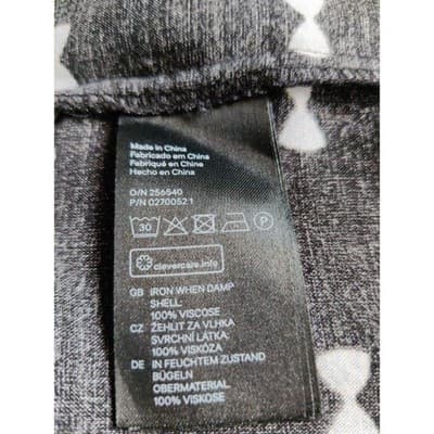 Junior Divided H&M Black White Bows Mini Dress Size 8 - Thumbnail 4