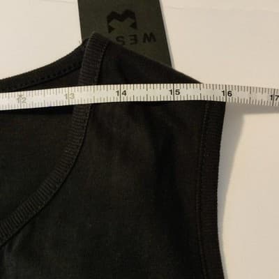 NWT Westy Womens Floral Print Tank Top Sleeveless Black/White Size Medium - Thumbnail 7