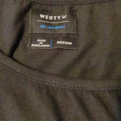 NWT Westy Womens Floral Print Tank Top Sleeveless Black/White Size Medium - Thumbnail 6