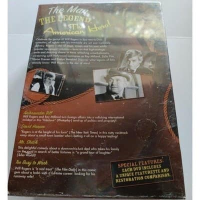 Will Rogers Collection - Volume 2 (DVD, 2006, 4-Disc Set) BRAND NEW - Thumbnail 4