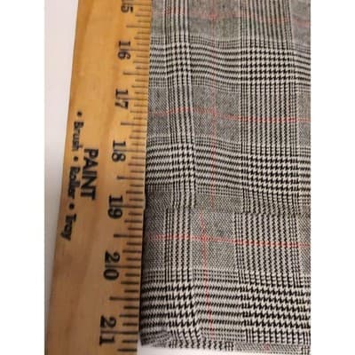 iZOD Plaid Cropped Wide Leg Pants Women's Gray Red Business Casual Size 8 - Thumbnail 6