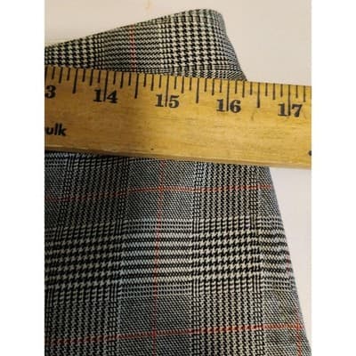 iZOD Plaid Cropped Wide Leg Pants Women's Gray Red Business Casual Size 8 - Thumbnail 9