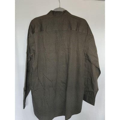 Vintage Perry Ellis Men Black Button Up Long Sleeve Shirt - Size Large - Thumbnail 2