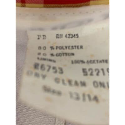 Vintage 70s JBJ Plaid Seersucker Blazer Women Size 13/14 Multicolor - Thumbnail 7