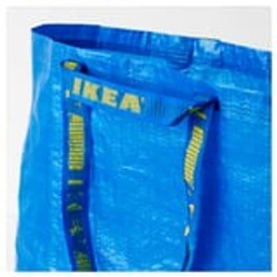 IKEA Blue Large Shopping Bag Tote Reusable Grocery Laundry Tote 6 Pack - Thumbnail 3