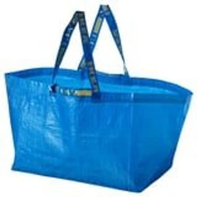 Lot of 2 NWT IKEA FRAKTA Large Blue Shopping Bag (19 gallon; 21¾ x 14½ x 13¾ ) - Thumbnail 8