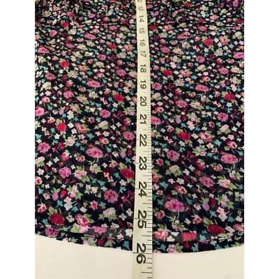 Express Floral Ruffled Tank Top Women's Size Large Multicolor Sleeveless - Thumbnail 10